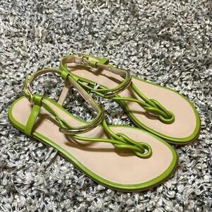 Luz da Lua Designer Green Brazilian Sandals – Women's Sz 6